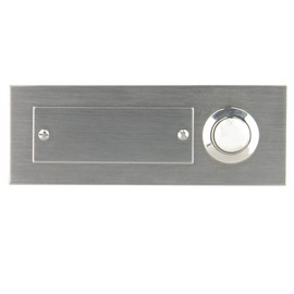 Unitec 47197 Flush-Mounted Door Bell Push Button Single Channel Stainless Steel