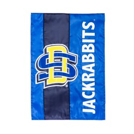 Team Sports America Collegiate South Dakota State University Embroidered Logo Applique Garden Flag, 12.5 x 18 inches Indoor Outdoor Double Sided Decor for Collegiate Fans