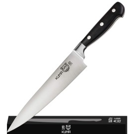 KUMA - Cuchillo multiusos para chefs – Pro Bolster Edition – Hoja de 8 pulgadas para tallar, cortar y picar, gran mango ergonómico, cuchillos de cocina profesionales