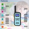 Kids Walkie Talkies 2 Pack, Rechargeable Walkie Talkies Toy for
