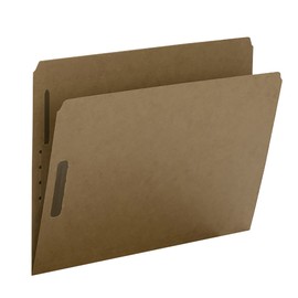 Smead Fastener File Folder, 2 Fasteners, Reinforced Straight-Cut Tab, Letter Size, Kraft, 50 per Box (14813), Brown