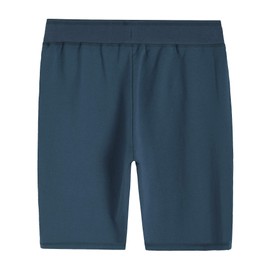Weintee Bermudas de punto suave para mujer con bolsillos, Azul acero oscuro, M