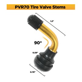 Flaconi Car Tyre Valve, Tubeless Valve, Tubeless Tyre Valve, Tubeless Valves, 90 Degree Valve Stem, Tubeless Tyre Valve Stem, Suitable for Cars, Trucks, Motorcycles, Trailers, Caravans