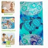 OFKAFEZV Microfibre Beach Towel, Turtle Beach Towel, 75 x 150