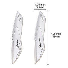 JSCARLIFE 1 Pair Car wiper Spoiler Windscreen Wiper Pressurizer,Wing Windshield Wiper Hypersonic Windshield Wiper Car Windshield Parts Accessories Suitable for Cars (Silver)