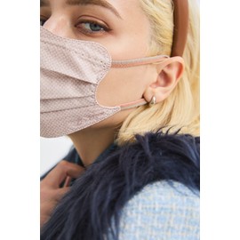 [D.masque] Luxe. ペールブラウン × テラコッタシルバーFor Ladies'【ヒアルロン酸8,800mg/kg配合マスク】 5枚入