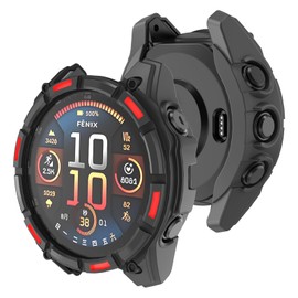 MYSNBKN Protective Case for Fenix 8 47 mm Flexible TPU Protective Covers Watch Frame Protective Case