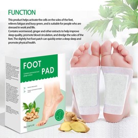 Foot Pads with Wormwood and Ginger Extract - 30g/1.06 fl oz - Relaxing and Health - Promoting - Specification: 20 pcs