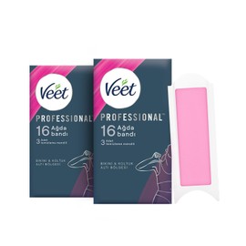 Veet Professional Bikini & Koltukaltı Sir Ağda Bandı, 32'li (16 x 2)