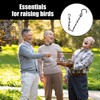 Pack of 5 Black Steel Chains with 5 Screw Hooks,