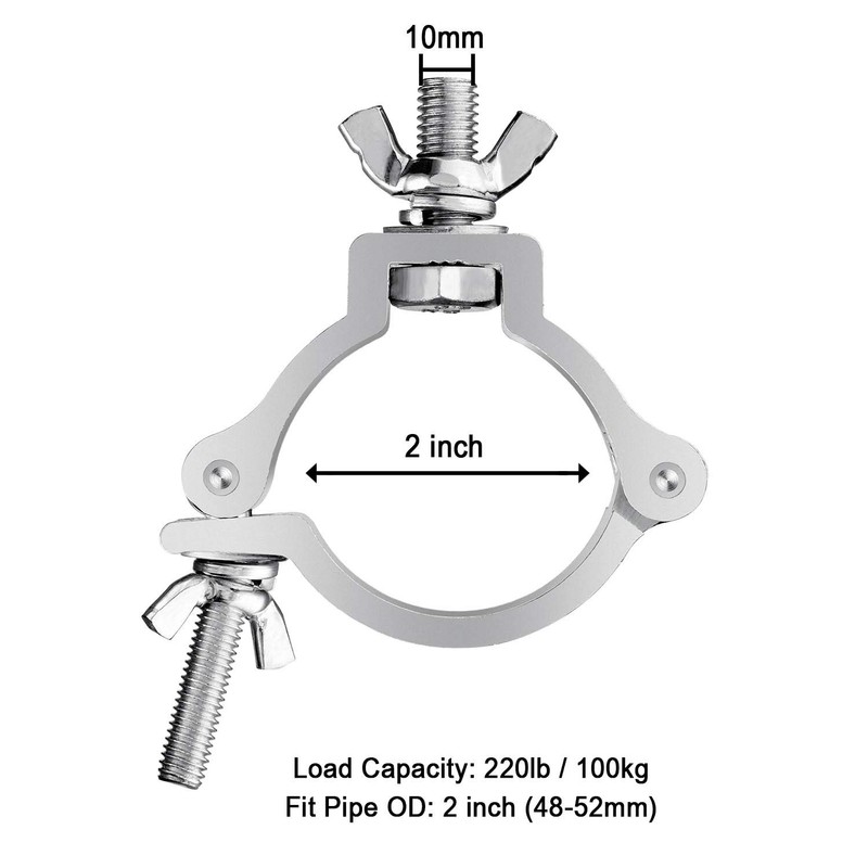 10PCS Eyeshot Premium Truss Clamp Stage Light Clamp, 2 Inch
