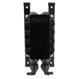 RecPro RV Water Manifold | 3/4 Inch MNPT Inlet x 1/2 Inch Valve Outlets | Pex Piping (Manifold Only)