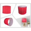 RDI Lampshades Set of 2 Drum Lamp Shade, Medium Fabric