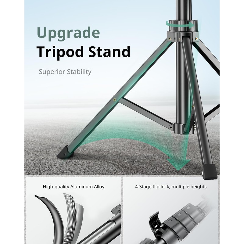 SENSYNE 62" Phone Tripod & Selfie Stick, Extendable Cell Phone