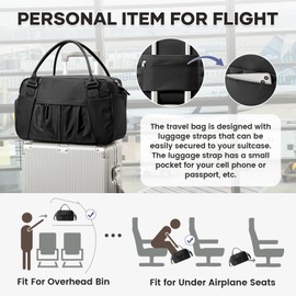 Small Gym Bag for Women, Travel Duffle Bag with Shoe Compartment, Carry on Weekender Bag Waterproof Overnight Bag Bolso de Viaje