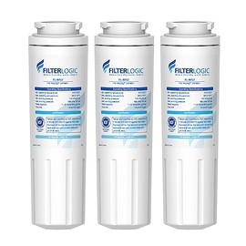 Filterlogic UKF8001 Replacement for EveryDrop® Filter 4, Whirlpool® EDR4RXD1, Maytag® 4396395, UKF8001AXX-200, UKF8001AXX-750, 46-9006, Puriclean II, FL-RF07, Refrigerator Water Filter, Pack of 3