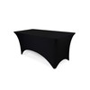 Mantel de elastano negro elástico de 8 pies, Cubre Mantel
