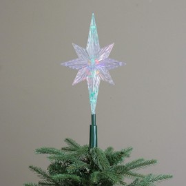 KSA 11" Lighted LED Color Changing Star Christmas Tree Topper - Multi Lights