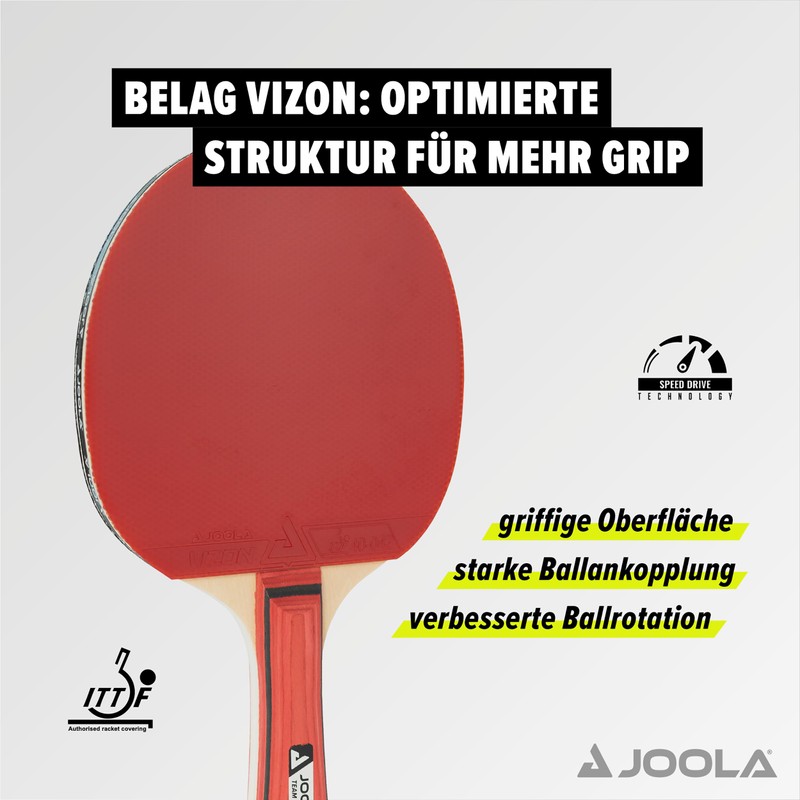 The JOOLA Team Junior ITTF-Approved All-Round Table Tennis Bat for
