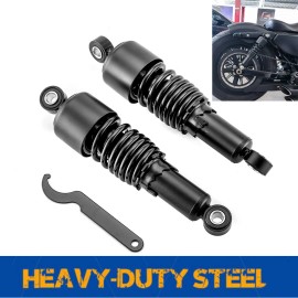 CB Black 10.5" Rear Shocks Absorber For Harley Sportster 883 1200 XL Iron Roadster