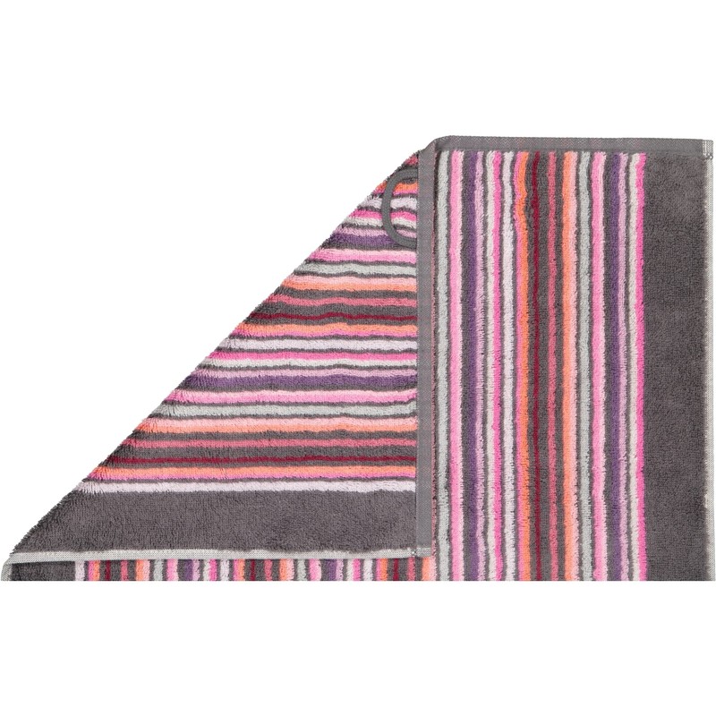 Cawö Home Hand Towels Remake Stripes 2020 Berry Multicoloured -