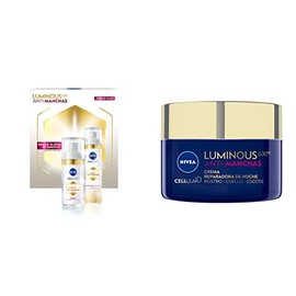 NIVEA Kit nivea luminous 630: serum facial anti-manchas 30ml + fluido facial anti-manchas fps50 40ml + Cellular Luminous630 Anti-Manchas Crema Reparadora de Noche para Mujer (50 ml)