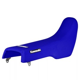 Enjoy Mfg 1989 KAWASAKI KDX 200 gripper seat cover   all BLUE standard #181 LOGO