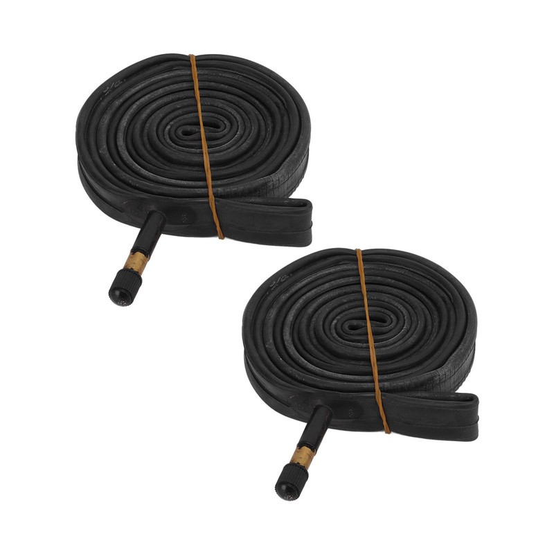 2 Pack 700x23C Bike Inner Tube 48mm Schrader Valve Butyl