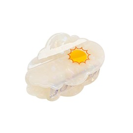 Funny Sunny Cloud Hair Clip,Acetate Hair Clip,Small Claw Clip for Women, 1 Count (Pack of 1)