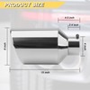 Vurkcy 4 inch Inlet Exhaust Tip, 8" Outlet 15" Overall