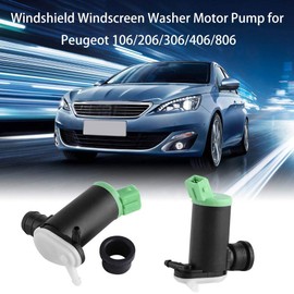 KIMISS Washer Pump for 106 206 306 406 806 Windscreen Wiper Motor Pump Windshield Cleaning for Car Windshield Washer System