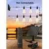 Brightown Solar String Lights Outdoor - 38FT Patio With Remote,