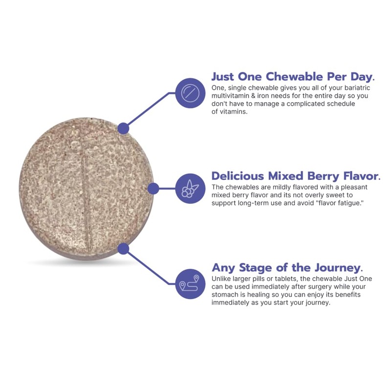 Bari Life Just One Chewable, Once Daily Bariatric Multivitamin and