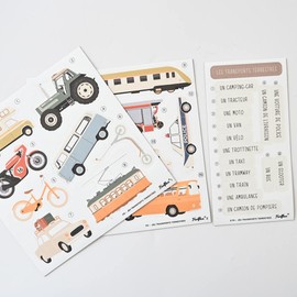 FERFLEX - Magnetic Educational Game for Children - Sea Transport FR - Can be Used on All Magnetic Surfaces - Game for Children 3 Years - 45 Magnets