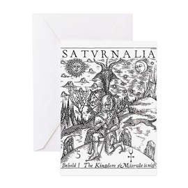 CafePress Saturnalia Greeting Cards Matte Folded Greeting Card Matte