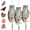 3 Pcs Owl to Keep Birds Away Reflective Owl Bird