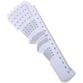 White Wear Resistant PD Ruler Glasses Pupil Distance Ruler Measure Pupillary Distance Scale Order Online Pupil Distance Measurement Tool for Eyeglasses Construction Rulers Linear Measurement