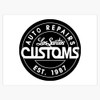 Leyland Designs Los Santos Customs Bumper Sticker Window Water Bottle