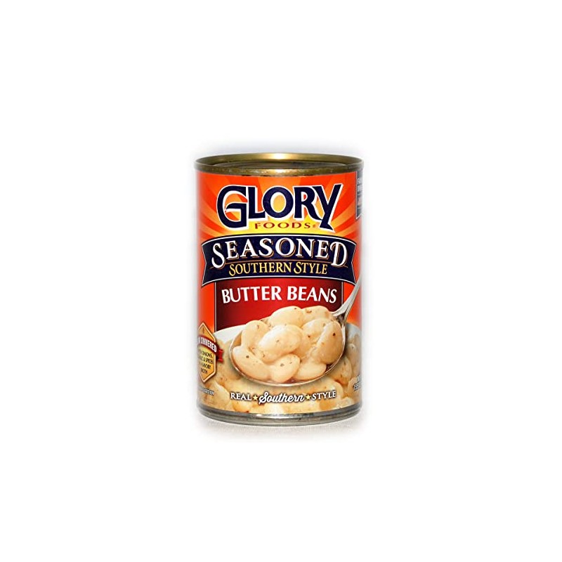 Glory Seasoned Butter Beans - 14.5 Oz Cans (Pack of