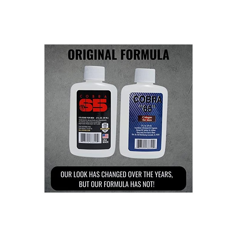 Bulldog Original Cobra 65 Cologne- Long Lasting and Powerful -