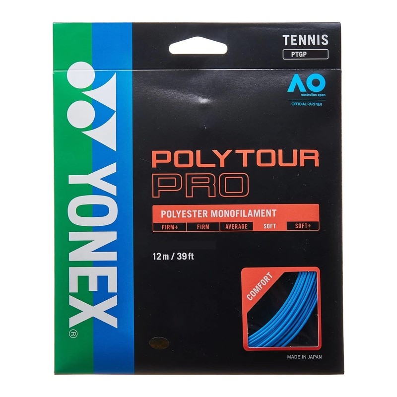 Yonex PTGP125Y Poly Tour Pro 125 Racket String, Yellow