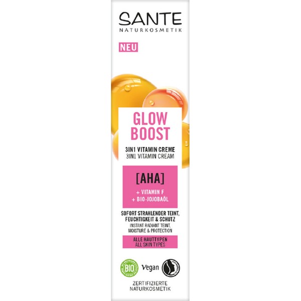 SANTE Naturkosmetik Glow Boost 3-in-1 Vitamin Cream , 30 ml