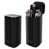 WANGDAWING Makeup Brush Holder with Lid, One Touch for Open,