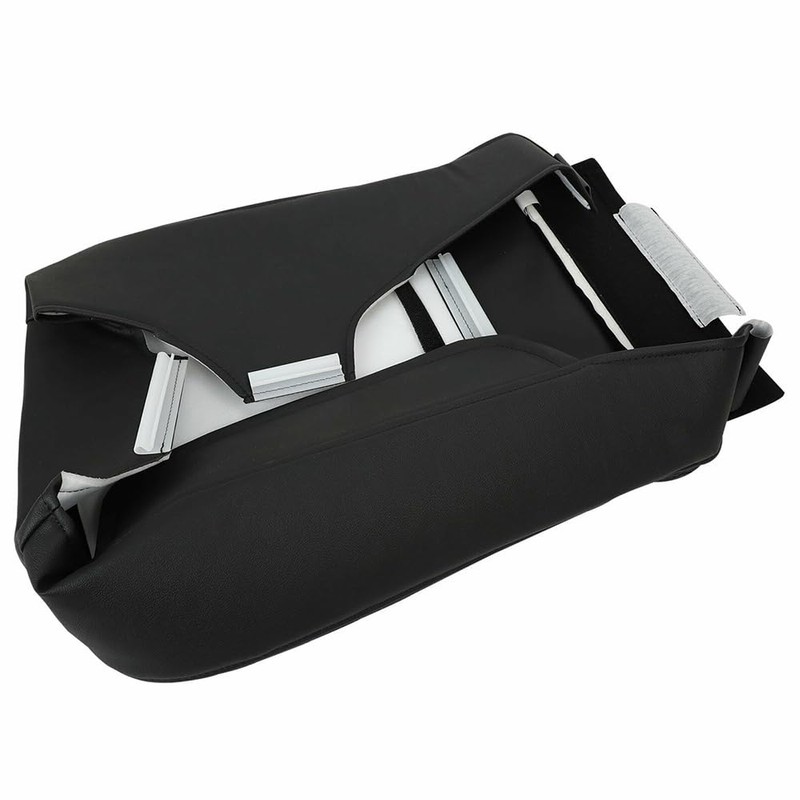 Zieichy Passenger Side Bottom Replacement Leather Seat Cover Black Compatible