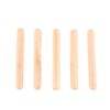 Pack of 50 Wooden Dowel Pins, Round Ribbed Wooden Craft