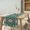 Ethnic Southwestern Table Runner,Navajo Tribal Native American Boho Geometric Pattern