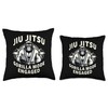 Gorilla Mode Engaged Funny Jiu Jitsu Throw Pillow