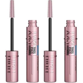 Maybelline Lash Sensational Sky High Waterproof Mascara Makeup, Volumizing, Lengthening, Defining, Curling, Multiplying, Buildable Formula, Brownish Black, 1 Count (Pack of 2)