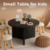 Luoxiao Small Round Coffee Table for Living Room Minimalist Center