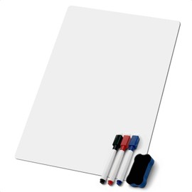 BOOMIE (Easy to Draw, Easy to Apply) Magnetic Dry Erase Sheet, Whiteboard Sheet, Marker Pen, Magnet, Luxury Set, Chalkboard (A4 Size (8.3 x 11.7 inches (210 x 297 mm))